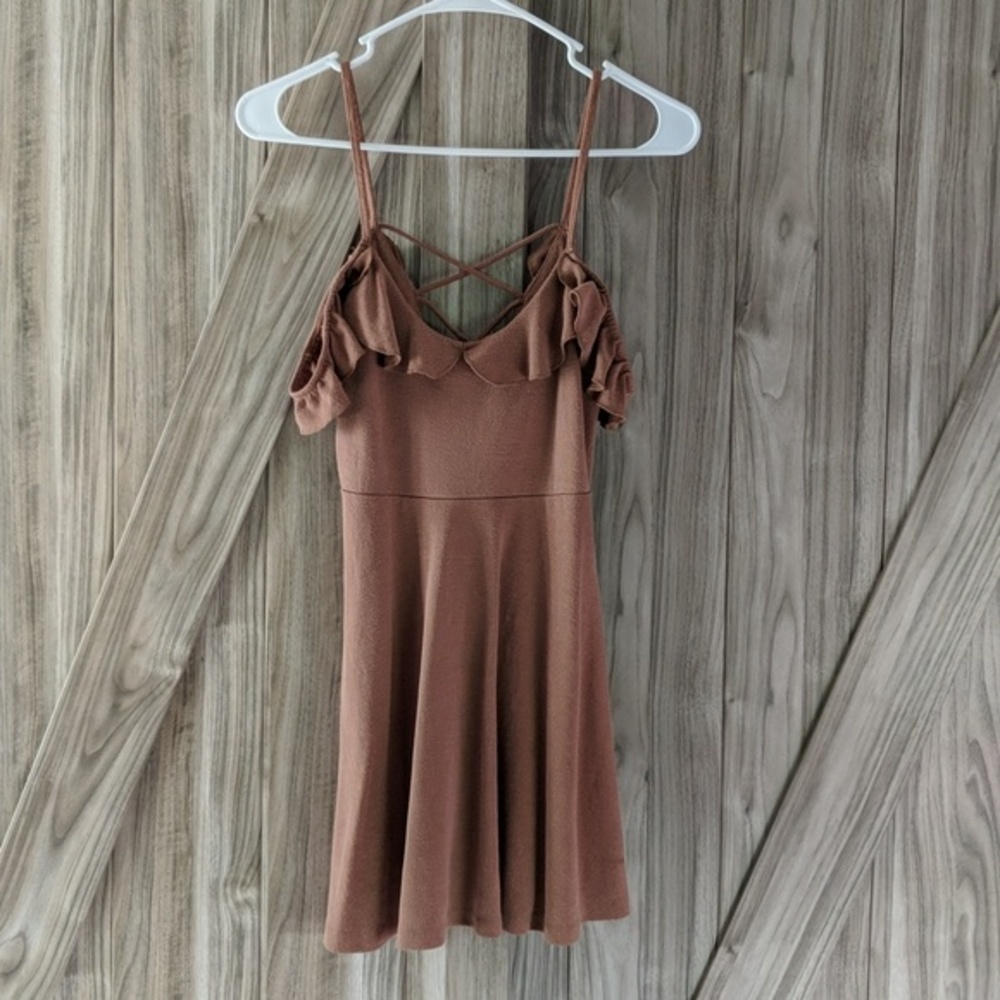 Full Tilt Women's Off the Shoulder Mini Dress Size Small - Picture 4 of 9